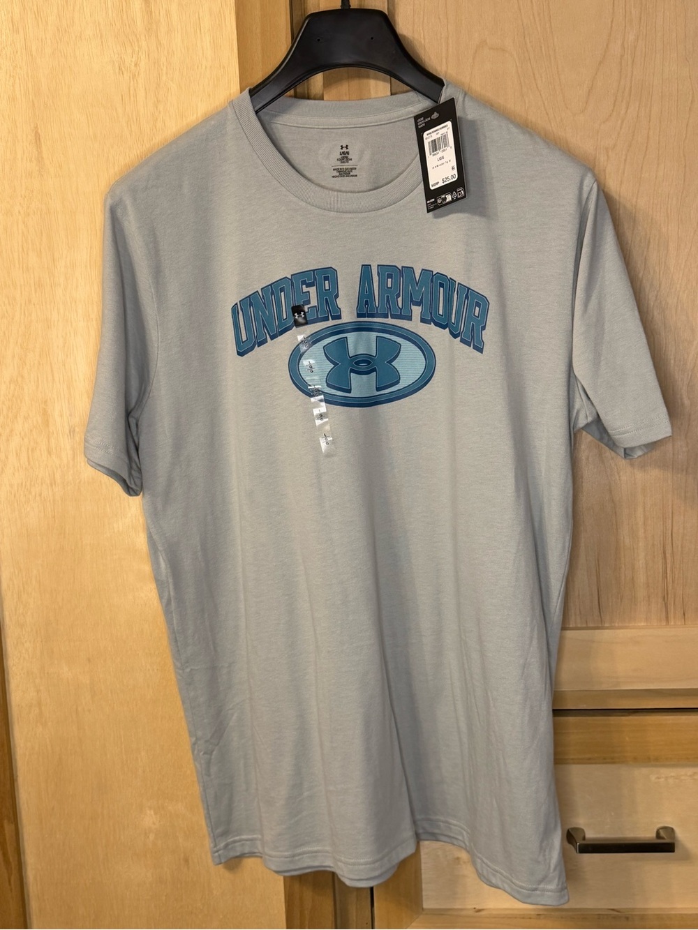 Under Armour Men's Pale Blue Graphic Short Sleeve Tee